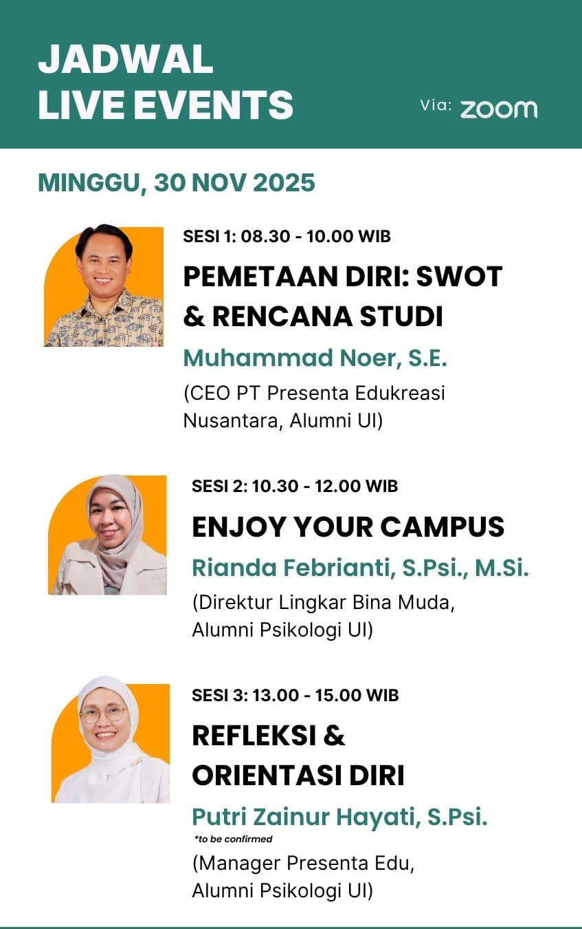 Jadwal Live Event Minggu, 30 November 2025